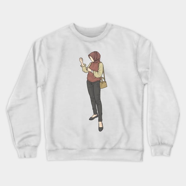 Sweet Chocolate Moon Collection Crewneck Sweatshirt by crissbahari